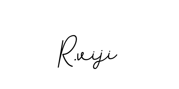 Make a beautiful signature design for name R.viji. With this signature (BallpointsItalic-DORy9) style, you can create a handwritten signature for free. R.viji signature style 11 images and pictures png