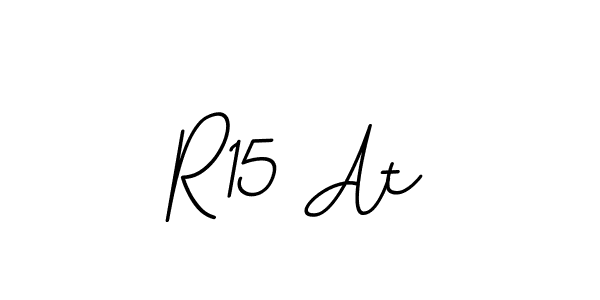 Design your own signature with our free online signature maker. With this signature software, you can create a handwritten (BallpointsItalic-DORy9) signature for name R15 At. R15 At signature style 11 images and pictures png