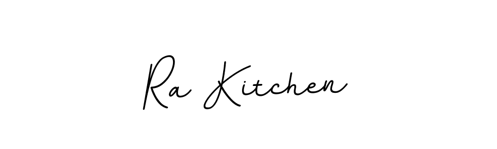 Use a signature maker to create a handwritten signature online. With this signature software, you can design (BallpointsItalic-DORy9) your own signature for name Ra Kitchen. Ra Kitchen signature style 11 images and pictures png