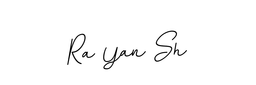 Make a beautiful signature design for name Ra Yan Sh. With this signature (BallpointsItalic-DORy9) style, you can create a handwritten signature for free. Ra Yan Sh signature style 11 images and pictures png
