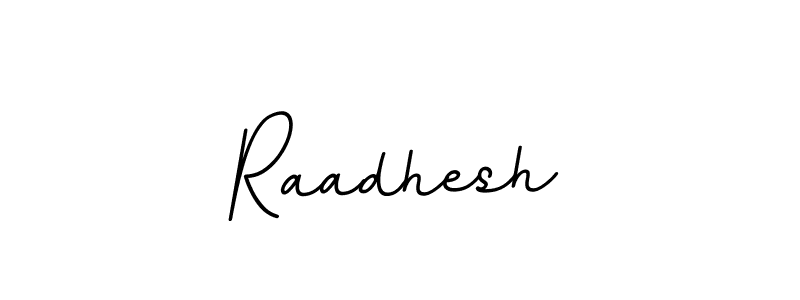 Use a signature maker to create a handwritten signature online. With this signature software, you can design (BallpointsItalic-DORy9) your own signature for name Raadhesh. Raadhesh signature style 11 images and pictures png