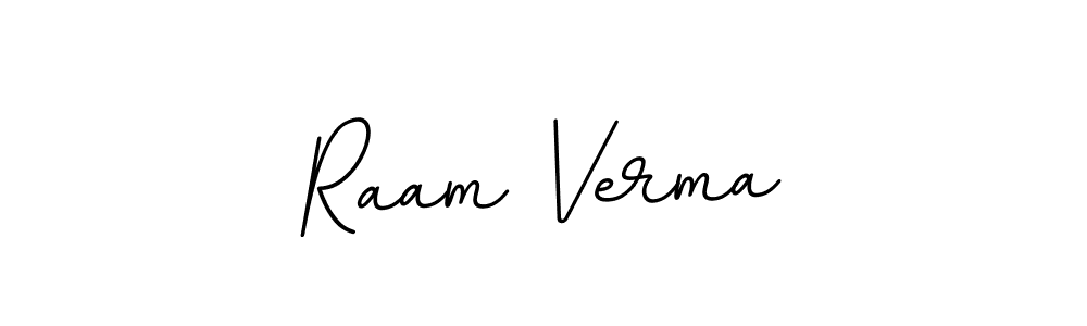 Use a signature maker to create a handwritten signature online. With this signature software, you can design (BallpointsItalic-DORy9) your own signature for name Raam Verma. Raam Verma signature style 11 images and pictures png