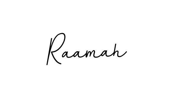 Design your own signature with our free online signature maker. With this signature software, you can create a handwritten (BallpointsItalic-DORy9) signature for name Raamah. Raamah signature style 11 images and pictures png