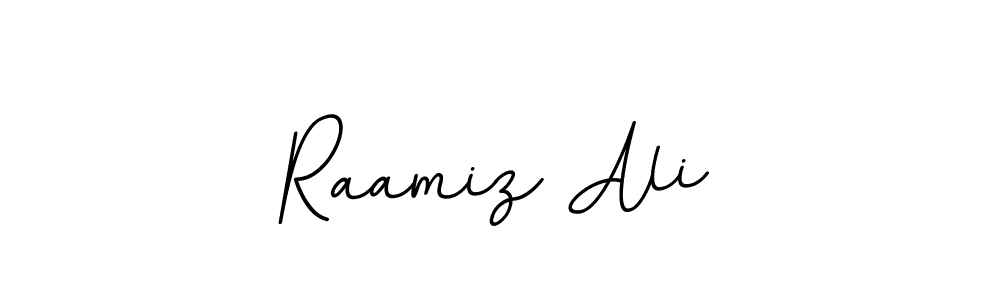 Create a beautiful signature design for name Raamiz Ali. With this signature (BallpointsItalic-DORy9) fonts, you can make a handwritten signature for free. Raamiz Ali signature style 11 images and pictures png