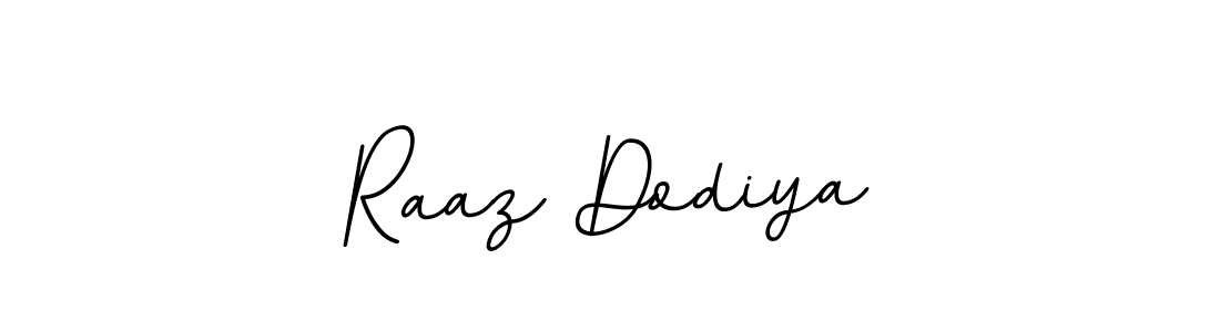 Design your own signature with our free online signature maker. With this signature software, you can create a handwritten (BallpointsItalic-DORy9) signature for name Raaz Dodiya. Raaz Dodiya signature style 11 images and pictures png