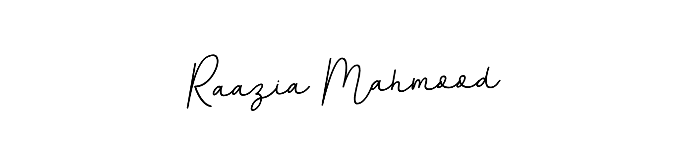 How to make Raazia Mahmood name signature. Use BallpointsItalic-DORy9 style for creating short signs online. This is the latest handwritten sign. Raazia Mahmood signature style 11 images and pictures png