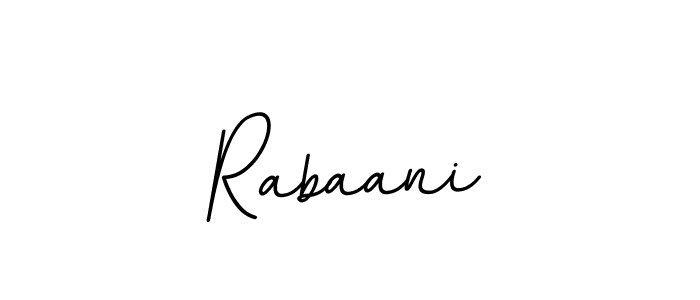 Use a signature maker to create a handwritten signature online. With this signature software, you can design (BallpointsItalic-DORy9) your own signature for name Rabaani. Rabaani signature style 11 images and pictures png