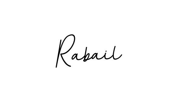 How to make Rabail name signature. Use BallpointsItalic-DORy9 style for creating short signs online. This is the latest handwritten sign. Rabail signature style 11 images and pictures png