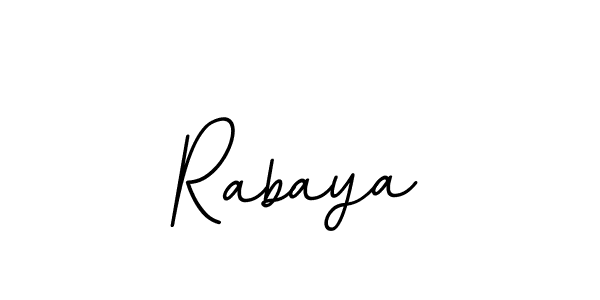 It looks lik you need a new signature style for name Rabaya. Design unique handwritten (BallpointsItalic-DORy9) signature with our free signature maker in just a few clicks. Rabaya signature style 11 images and pictures png