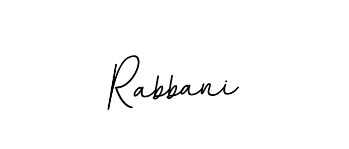 Use a signature maker to create a handwritten signature online. With this signature software, you can design (BallpointsItalic-DORy9) your own signature for name Rabbani. Rabbani signature style 11 images and pictures png