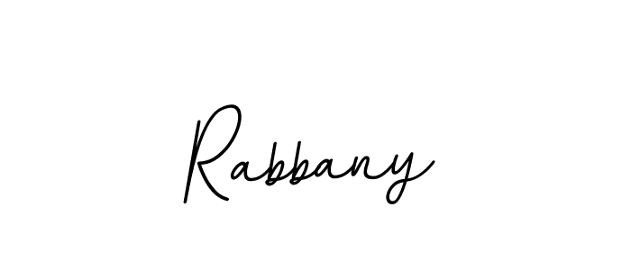 How to make Rabbany name signature. Use BallpointsItalic-DORy9 style for creating short signs online. This is the latest handwritten sign. Rabbany signature style 11 images and pictures png