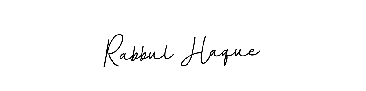 How to make Rabbul Haque name signature. Use BallpointsItalic-DORy9 style for creating short signs online. This is the latest handwritten sign. Rabbul Haque signature style 11 images and pictures png