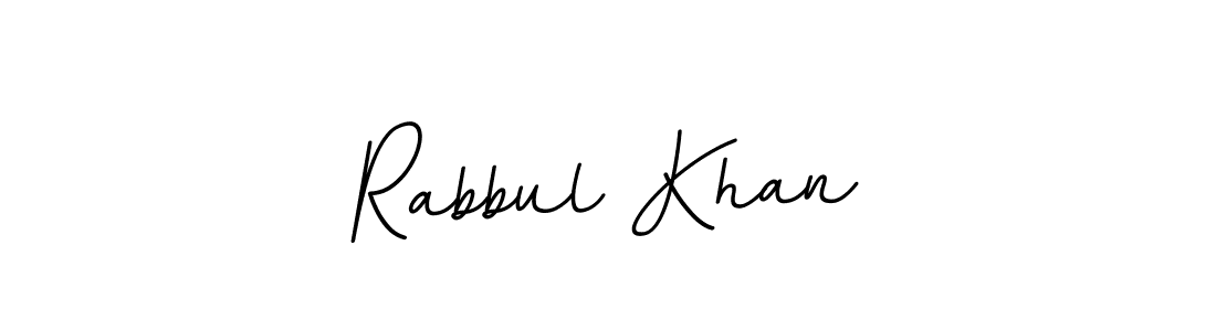 Design your own signature with our free online signature maker. With this signature software, you can create a handwritten (BallpointsItalic-DORy9) signature for name Rabbul Khan. Rabbul Khan signature style 11 images and pictures png