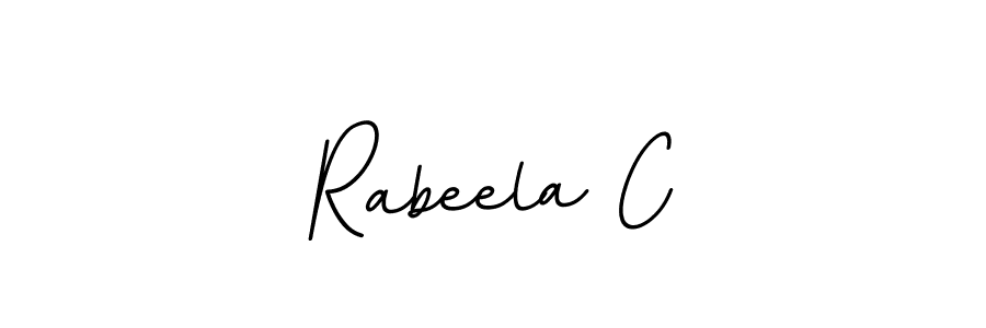 How to Draw Rabeela C signature style? BallpointsItalic-DORy9 is a latest design signature styles for name Rabeela C. Rabeela C signature style 11 images and pictures png