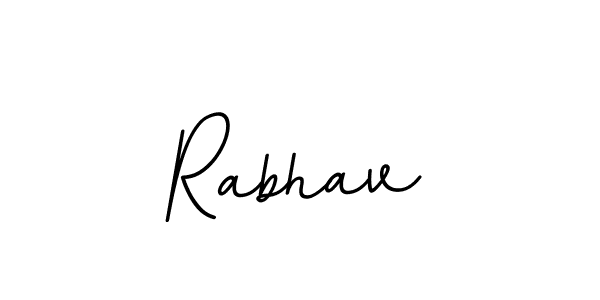 Design your own signature with our free online signature maker. With this signature software, you can create a handwritten (BallpointsItalic-DORy9) signature for name Rabhav. Rabhav signature style 11 images and pictures png