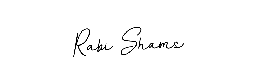 Use a signature maker to create a handwritten signature online. With this signature software, you can design (BallpointsItalic-DORy9) your own signature for name Rabi Shams. Rabi Shams signature style 11 images and pictures png