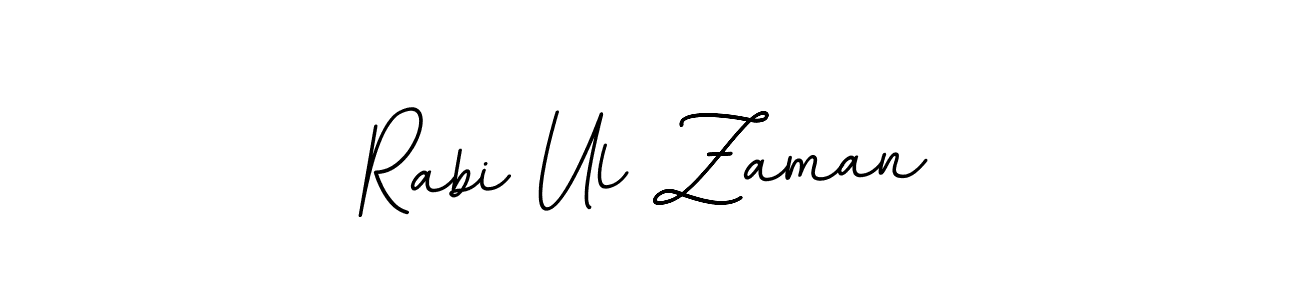 Design your own signature with our free online signature maker. With this signature software, you can create a handwritten (BallpointsItalic-DORy9) signature for name Rabi Ul Zaman. Rabi Ul Zaman signature style 11 images and pictures png