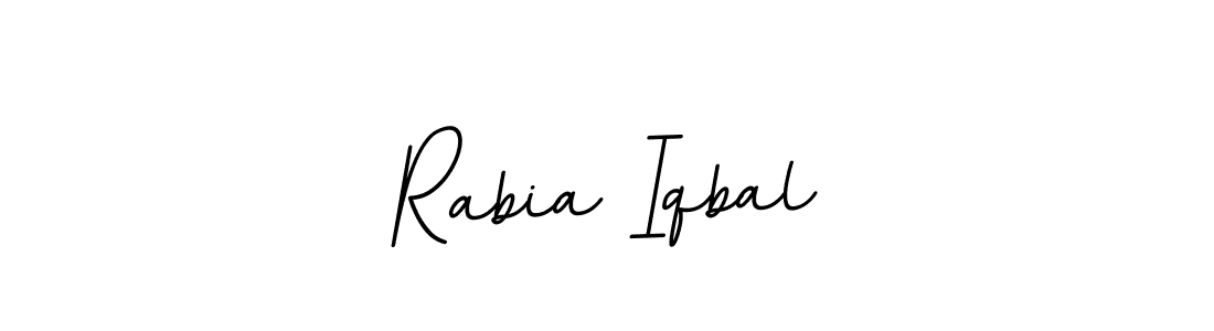 How to make Rabia Iqbal name signature. Use BallpointsItalic-DORy9 style for creating short signs online. This is the latest handwritten sign. Rabia Iqbal signature style 11 images and pictures png
