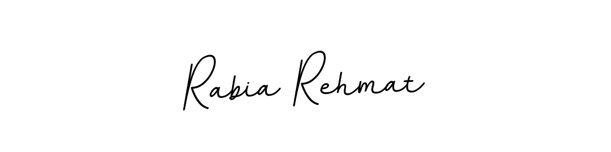 Make a beautiful signature design for name Rabia Rehmat. With this signature (BallpointsItalic-DORy9) style, you can create a handwritten signature for free. Rabia Rehmat signature style 11 images and pictures png
