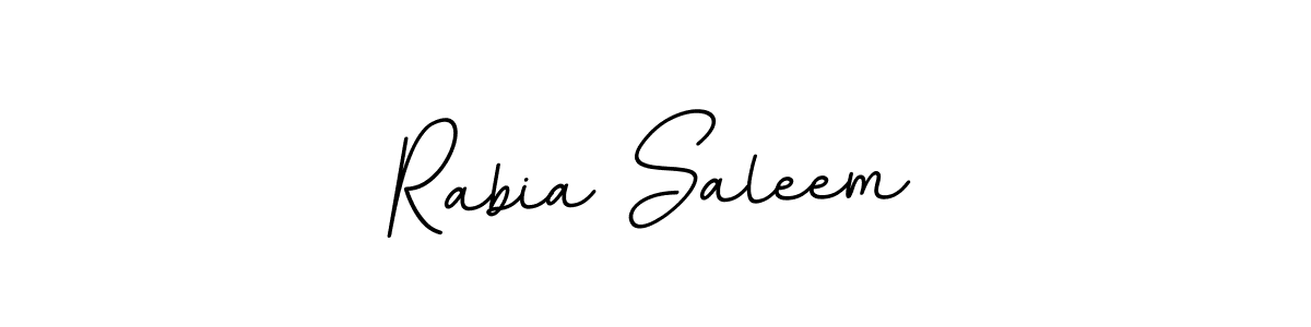 How to make Rabia Saleem name signature. Use BallpointsItalic-DORy9 style for creating short signs online. This is the latest handwritten sign. Rabia Saleem signature style 11 images and pictures png