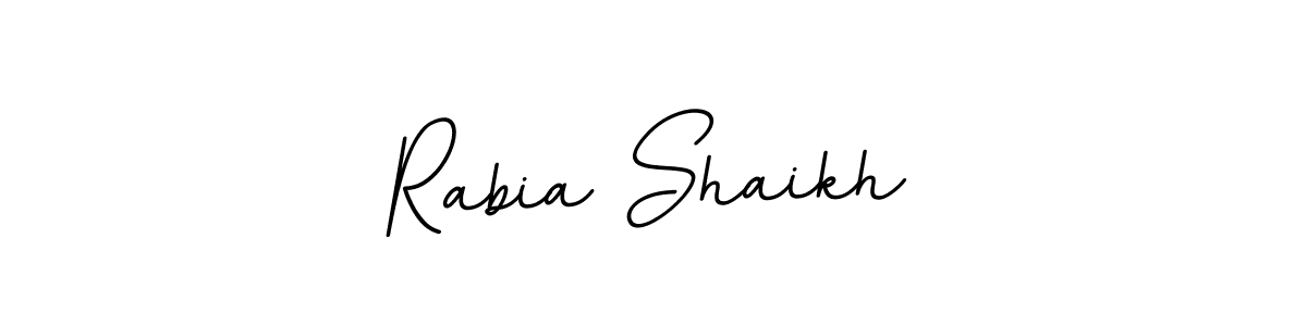 How to make Rabia Shaikh name signature. Use BallpointsItalic-DORy9 style for creating short signs online. This is the latest handwritten sign. Rabia Shaikh signature style 11 images and pictures png