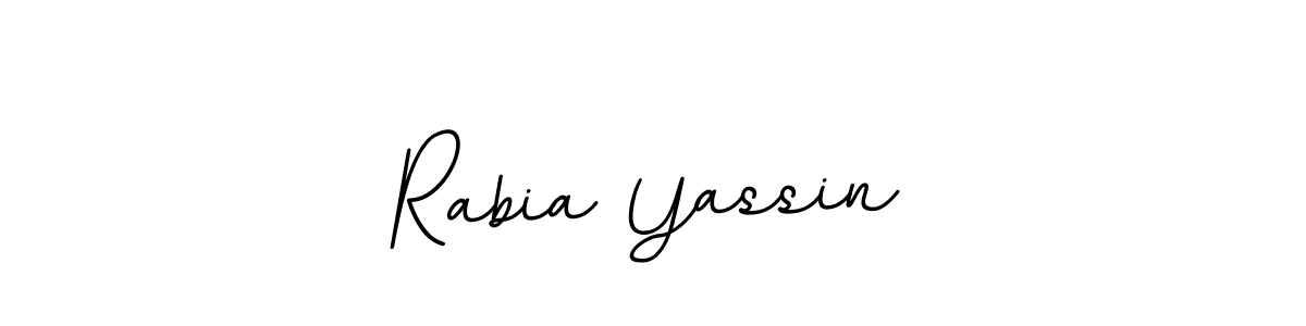 The best way (BallpointsItalic-DORy9) to make a short signature is to pick only two or three words in your name. The name Rabia Yassin include a total of six letters. For converting this name. Rabia Yassin signature style 11 images and pictures png