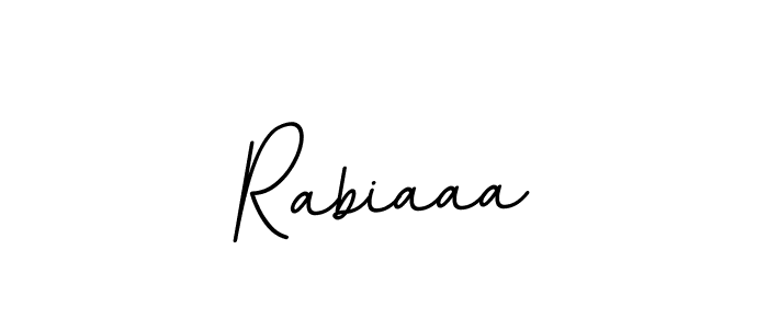 Make a beautiful signature design for name Rabiaaa. With this signature (BallpointsItalic-DORy9) style, you can create a handwritten signature for free. Rabiaaa signature style 11 images and pictures png