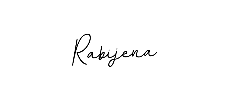 Use a signature maker to create a handwritten signature online. With this signature software, you can design (BallpointsItalic-DORy9) your own signature for name Rabijena. Rabijena signature style 11 images and pictures png