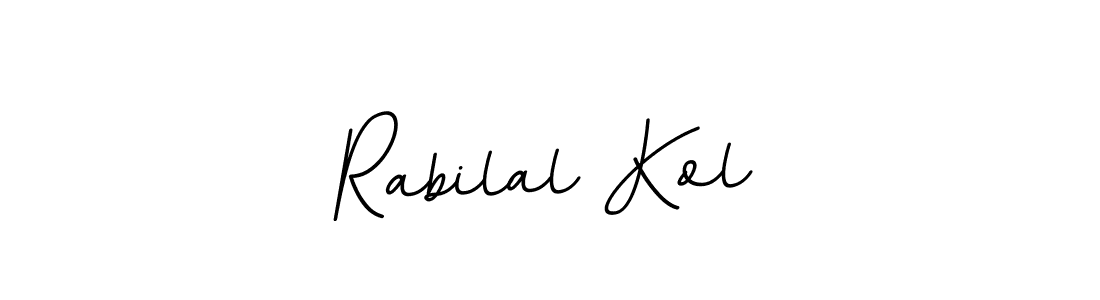 Use a signature maker to create a handwritten signature online. With this signature software, you can design (BallpointsItalic-DORy9) your own signature for name Rabilal Kol. Rabilal Kol signature style 11 images and pictures png