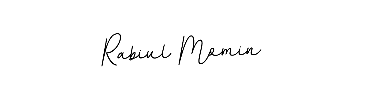 The best way (BallpointsItalic-DORy9) to make a short signature is to pick only two or three words in your name. The name Rabiul Momin include a total of six letters. For converting this name. Rabiul Momin signature style 11 images and pictures png