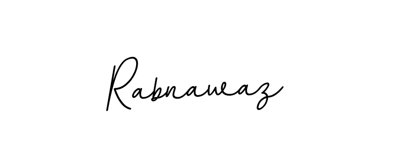 Rabnawaz stylish signature style. Best Handwritten Sign (BallpointsItalic-DORy9) for my name. Handwritten Signature Collection Ideas for my name Rabnawaz. Rabnawaz signature style 11 images and pictures png