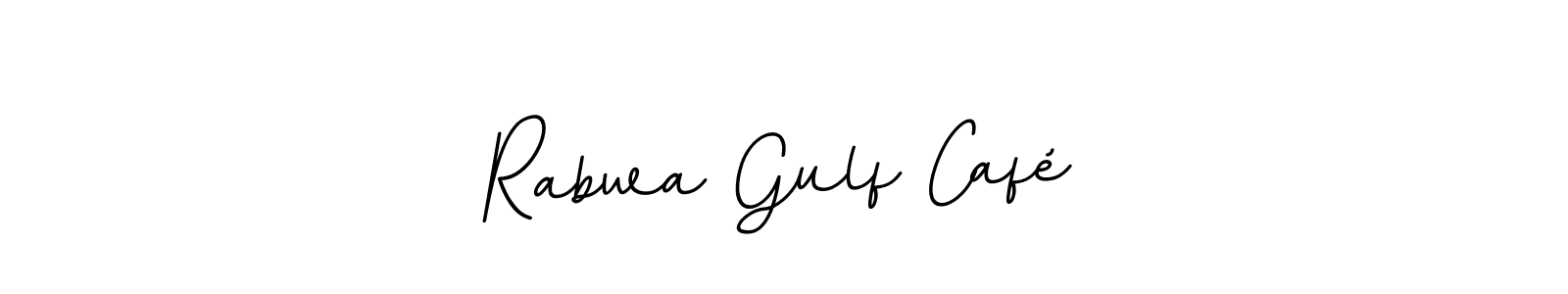 Also we have Rabwa Gulf Café name is the best signature style. Create professional handwritten signature collection using BallpointsItalic-DORy9 autograph style. Rabwa Gulf Café signature style 11 images and pictures png