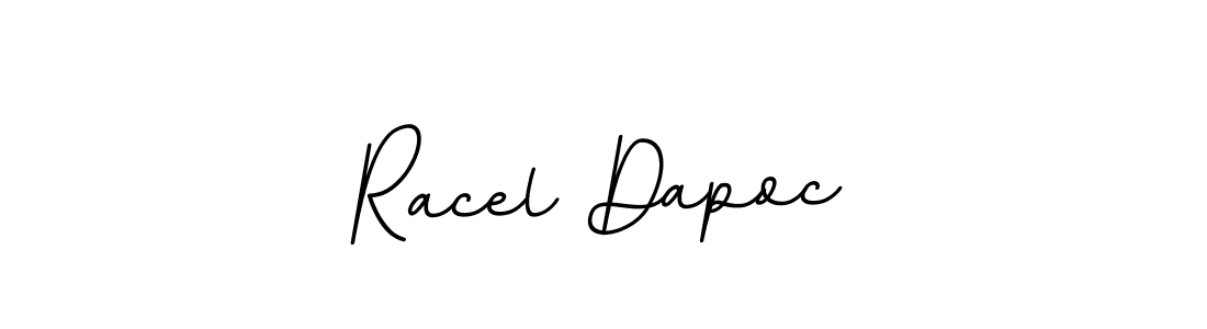 This is the best signature style for the Racel Dapoc name. Also you like these signature font (BallpointsItalic-DORy9). Mix name signature. Racel Dapoc signature style 11 images and pictures png