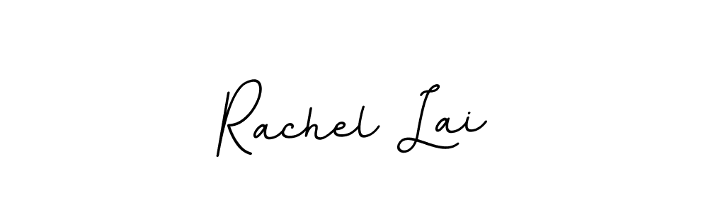 Use a signature maker to create a handwritten signature online. With this signature software, you can design (BallpointsItalic-DORy9) your own signature for name Rachel Lai. Rachel Lai signature style 11 images and pictures png