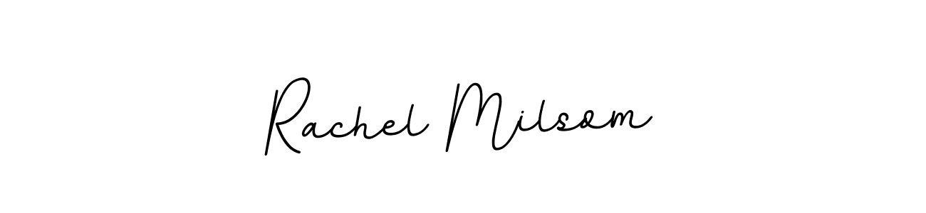 Create a beautiful signature design for name Rachel Milsom. With this signature (BallpointsItalic-DORy9) fonts, you can make a handwritten signature for free. Rachel Milsom signature style 11 images and pictures png