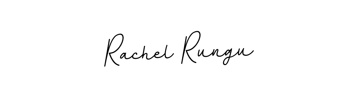 Rachel Rungu stylish signature style. Best Handwritten Sign (BallpointsItalic-DORy9) for my name. Handwritten Signature Collection Ideas for my name Rachel Rungu. Rachel Rungu signature style 11 images and pictures png