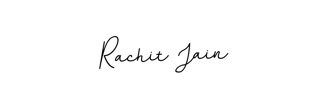 The best way (BallpointsItalic-DORy9) to make a short signature is to pick only two or three words in your name. The name Rachit Jain include a total of six letters. For converting this name. Rachit Jain signature style 11 images and pictures png