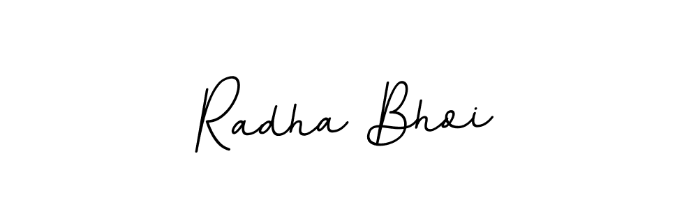 Use a signature maker to create a handwritten signature online. With this signature software, you can design (BallpointsItalic-DORy9) your own signature for name Radha Bhoi. Radha Bhoi signature style 11 images and pictures png