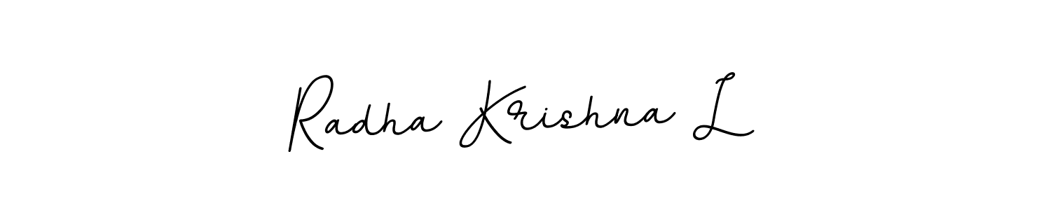 It looks lik you need a new signature style for name Radha Krishna L. Design unique handwritten (BallpointsItalic-DORy9) signature with our free signature maker in just a few clicks. Radha Krishna L signature style 11 images and pictures png