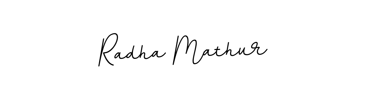 Use a signature maker to create a handwritten signature online. With this signature software, you can design (BallpointsItalic-DORy9) your own signature for name Radha Mathur. Radha Mathur signature style 11 images and pictures png