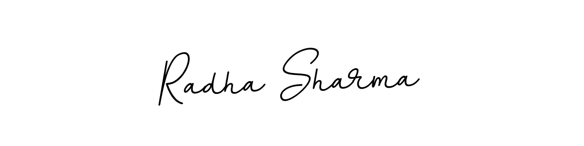Use a signature maker to create a handwritten signature online. With this signature software, you can design (BallpointsItalic-DORy9) your own signature for name Radha Sharma. Radha Sharma signature style 11 images and pictures png