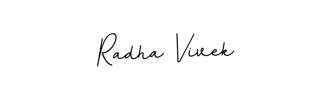 Make a beautiful signature design for name Radha Vivek. With this signature (BallpointsItalic-DORy9) style, you can create a handwritten signature for free. Radha Vivek signature style 11 images and pictures png