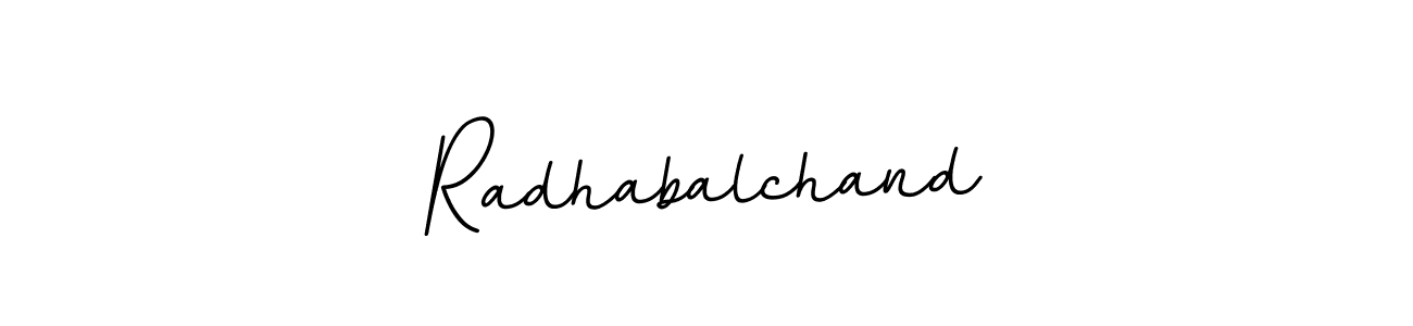 How to make Radhabalchand name signature. Use BallpointsItalic-DORy9 style for creating short signs online. This is the latest handwritten sign. Radhabalchand signature style 11 images and pictures png