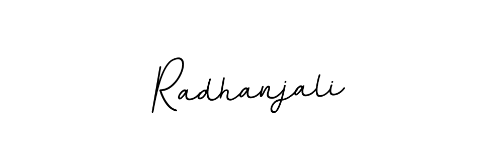 Radhanjali stylish signature style. Best Handwritten Sign (BallpointsItalic-DORy9) for my name. Handwritten Signature Collection Ideas for my name Radhanjali. Radhanjali signature style 11 images and pictures png
