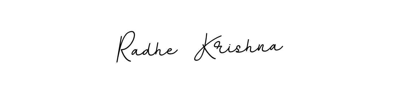 Create a beautiful signature design for name Radhe  Krishna. With this signature (BallpointsItalic-DORy9) fonts, you can make a handwritten signature for free. Radhe  Krishna signature style 11 images and pictures png