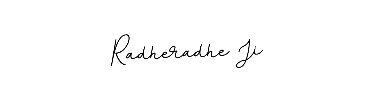 The best way (BallpointsItalic-DORy9) to make a short signature is to pick only two or three words in your name. The name Radheradhe Ji include a total of six letters. For converting this name. Radheradhe Ji signature style 11 images and pictures png