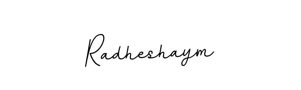 Make a beautiful signature design for name Radheshaym. With this signature (BallpointsItalic-DORy9) style, you can create a handwritten signature for free. Radheshaym signature style 11 images and pictures png
