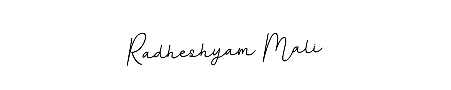 Create a beautiful signature design for name Radheshyam Mali. With this signature (BallpointsItalic-DORy9) fonts, you can make a handwritten signature for free. Radheshyam Mali signature style 11 images and pictures png