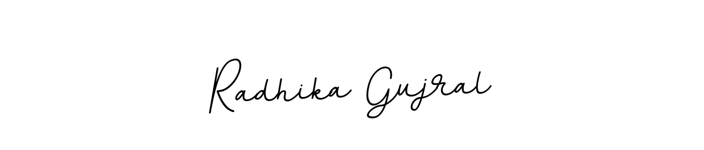 Use a signature maker to create a handwritten signature online. With this signature software, you can design (BallpointsItalic-DORy9) your own signature for name Radhika Gujral. Radhika Gujral signature style 11 images and pictures png