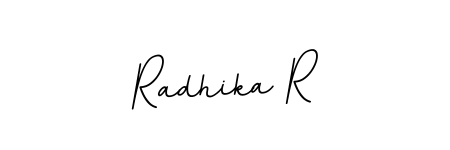 Design your own signature with our free online signature maker. With this signature software, you can create a handwritten (BallpointsItalic-DORy9) signature for name Radhika R. Radhika R signature style 11 images and pictures png